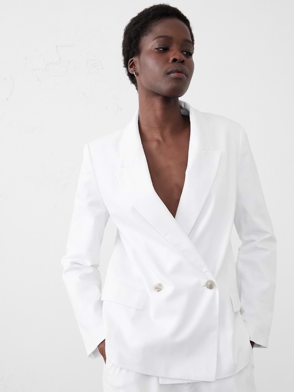 Banana Republic LINEN-BLEND BOYFRIEND BLAZER NWT Size 8